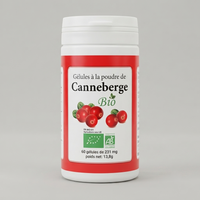 Canneberge (Cranberry Bio) – flacon de 60 gélules