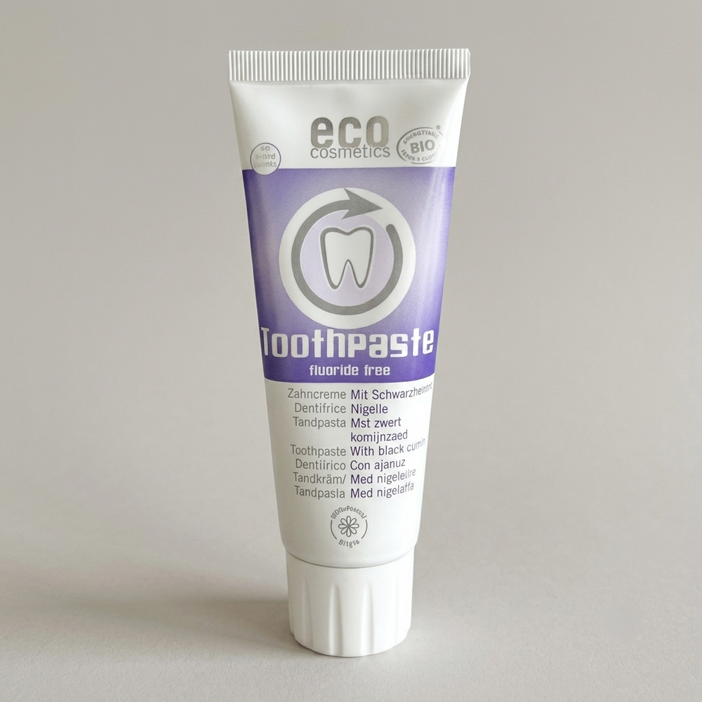 Dentifricio alla Nigella Bio senza Fluoro – tubetto di dentifricio da 75 ml