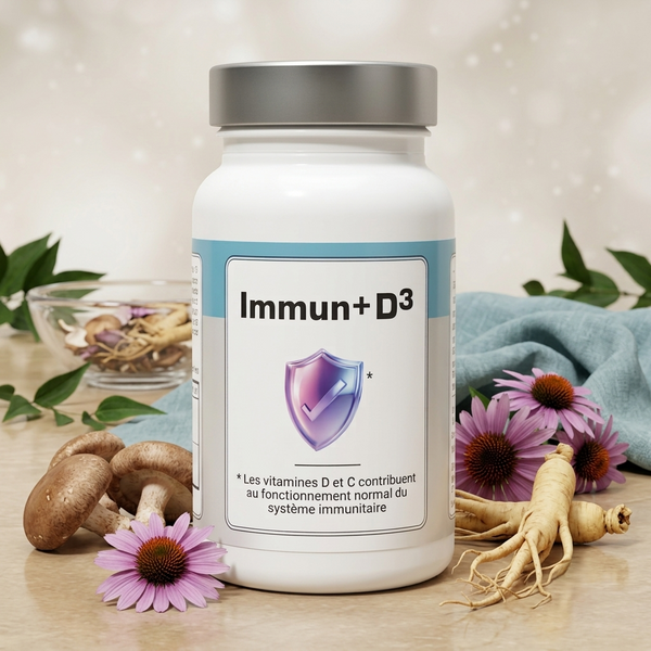 Immun+ D3 – Dose mit Shiitake, Echinacea und Ginsengwurzel