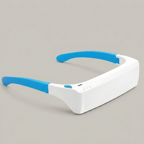 Lichttherapie-Brille (1’500 Lux) – weiss-blaue Brille