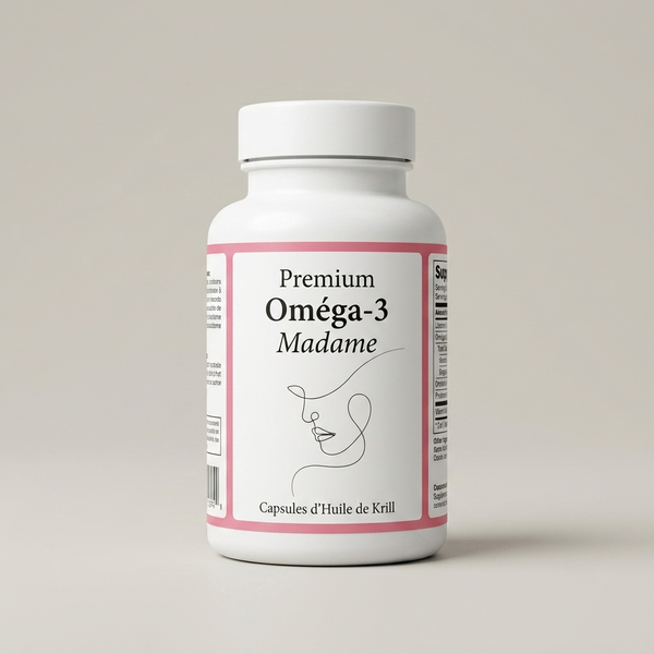 Premium Omega-3 MADAME – Dose mit 60 Krillöl-Kapseln