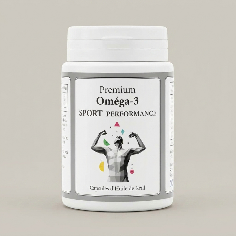 Premium Omega-3 SPORT PERFORMANCE – flacone da 60 capsule di olio di krill