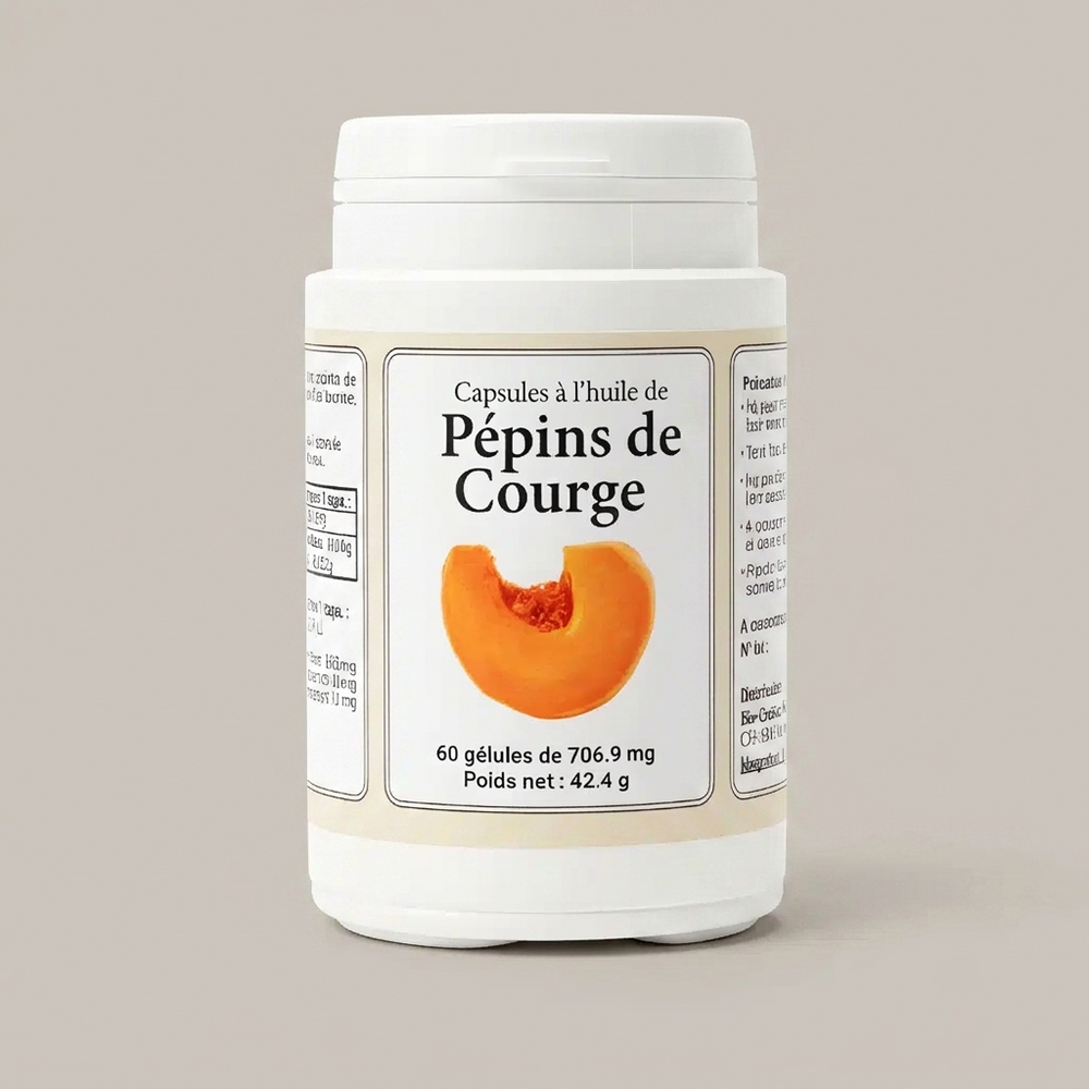 Pumpkin Seed Oil – bottle of 60 capsules