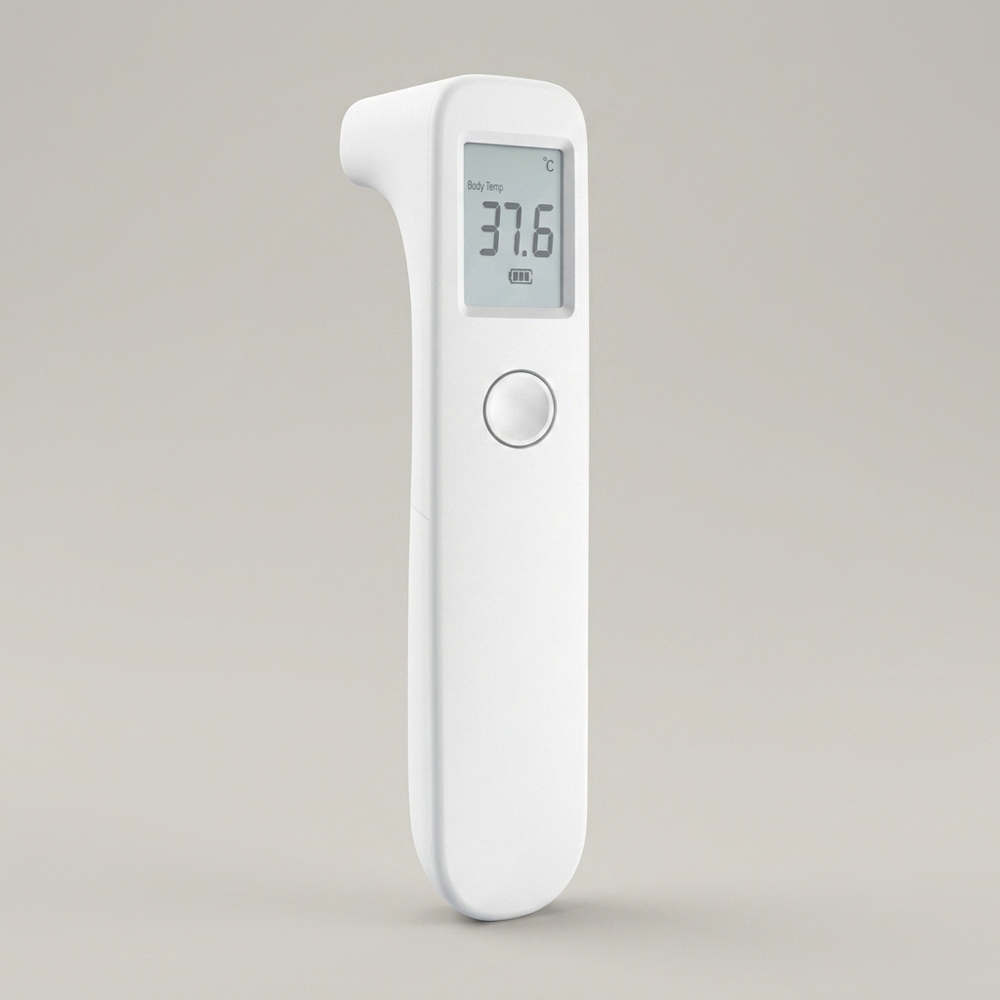 Termometro senza contatto – termometro frontale bianco con display