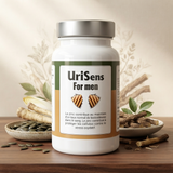 UriSens for Men – flacon avec pépins de courge, racines de chicorée et de réglisse