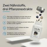 Vista Plus: Infografik, zwei Nährstoffe und drei Pflanzenextrakte