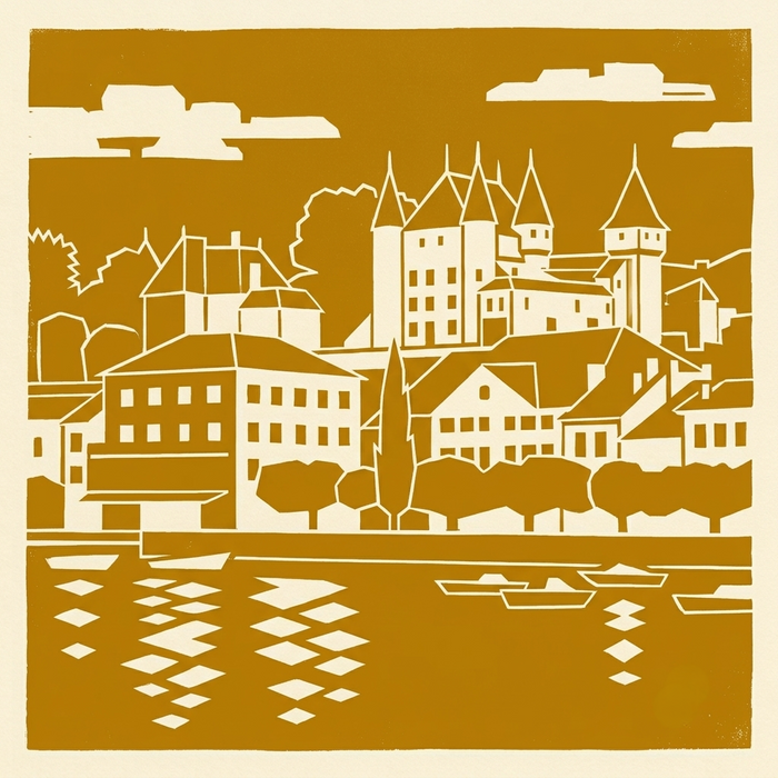 Nyon, au bord du lac