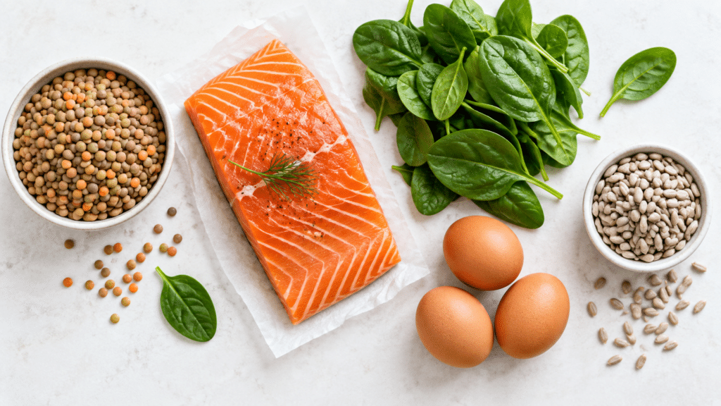 Les vitamines B6 et B12 sont naturellement présentes dans différents aliments, la B12 se trouvant principalement dans les produits d’origine animale.