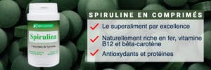 La spiruline en comprimés vendue par Bio-Gestion est garantie sans conservateurs ni colorants chimiques.