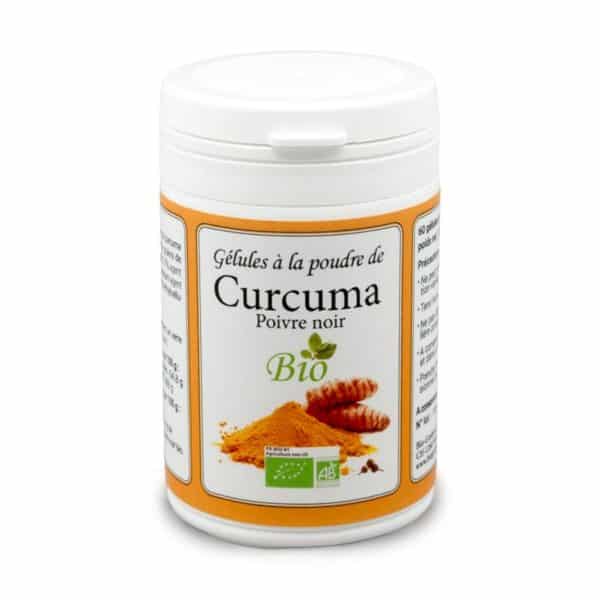 Gélules à la poudre de Curcuma et Poivre Noir BIO