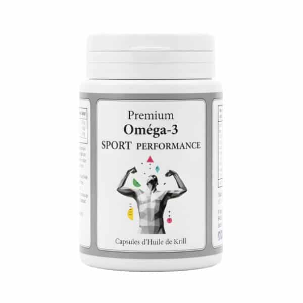 Des bonnes performances sportives avec Premium Omega-3 SPORT PERFORMANCE, riche en nutriments essentiels pour les athlètes.