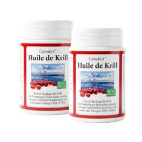 L’Huile de Krill, une source supérieure en oméga-3, DHA, EPA, choline, astaxanthine et phospholipides essentiels, écoresponsable et sans odeur.