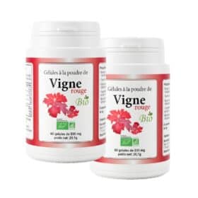 Riche en antioxydants, la Vigne Rouge Bio aide à soulager les sensations de jambes lourdes et contribue à réduire les varices.